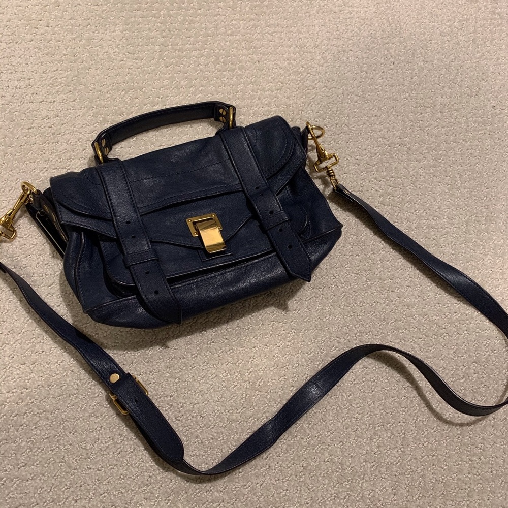 COPY - Proenza Schouler small lambskin PS1 navy